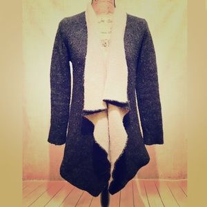 🌺 ZARA 🌺 Knit Cozy Open Waterfall Long Cardigan